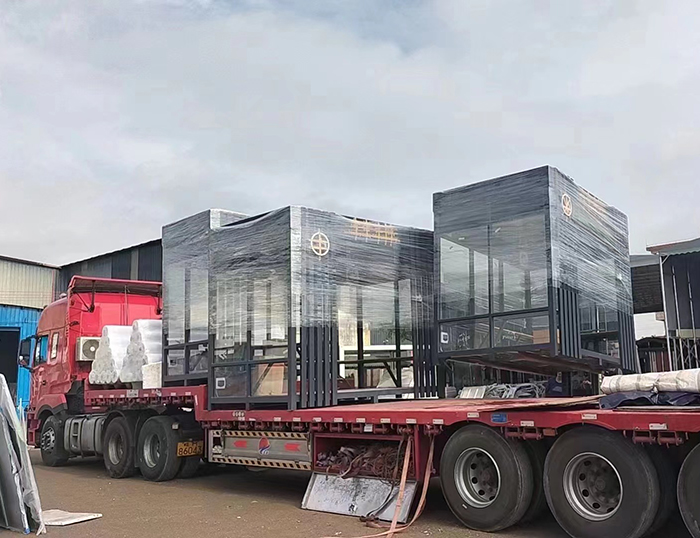 鋼結構崗亭裝車發(fā)貨